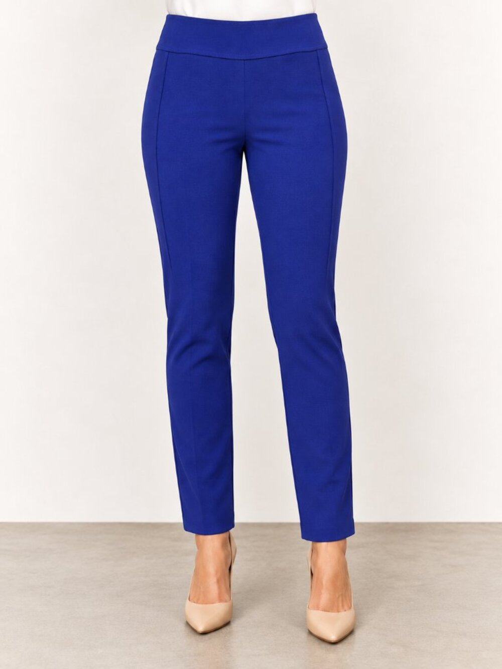 Diane von Furstenberg Pants Blue Stretch Business Casual Office Workwear Size 4
